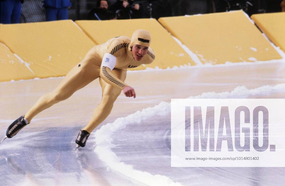 SEKLET 70 21-arige amerikanen och skridskofenomenet Eric Heiden lyckas ta fem individuella guld och dessutom sätta OS-rekord pa samtliga sträckor, vid vinter -OS i Lake Placid, USA, 1980. LAKE PLACID UNITED STATES PROJ: 9909