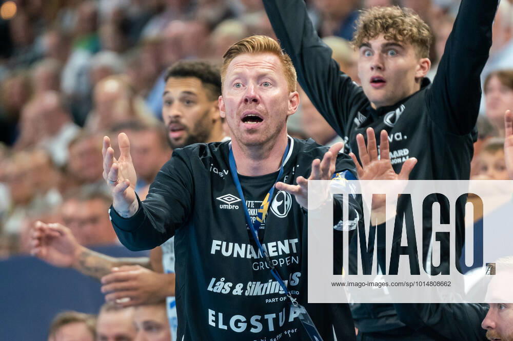 Boerge Lund Elverum Handball Coach THW Kiel vs Elverum Handball, Handball, EHF Champions League, Matchday 1, Season 2022 2023, 14 09 2022 Press photo Marcel von Fehrn THW Kiel vs Elverum Handball, Handball, EHF Champions League, Matchday 1, Season 2022 2023, 14 09 2022 Kiel