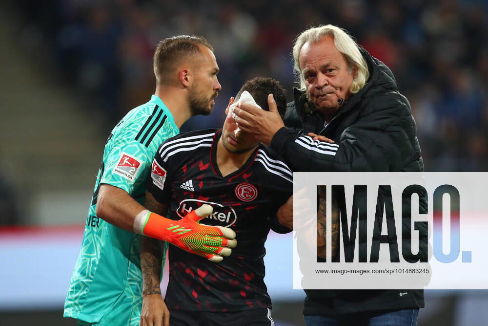 football 2 Bundesliga, Hamburger SV Fortuna Duesseldorf, v l Matthias Zimmermann Duesseldorf, 25 injured, injury Hamburg