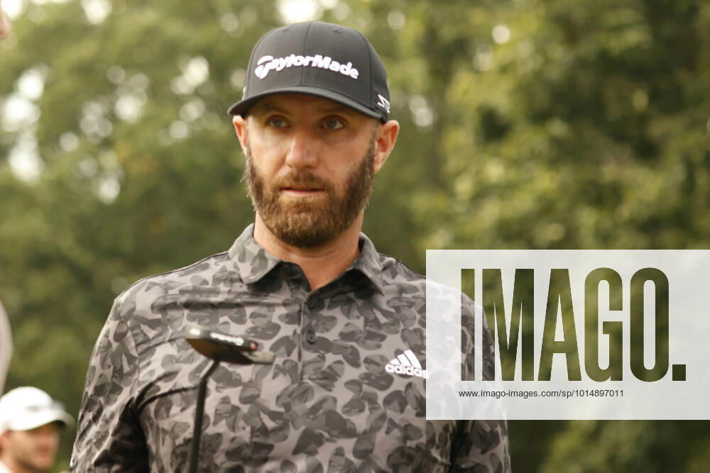 SUGAR GROVE, IL - SEPTEMBER 17: LIV golfer Dustin Johnson waits on the 13th green during the second round of the LIV Golf Invitational Series Chicago on September 17, 2022 at Rich Harvest Farms in Sugar Grove, Illinois. (Photo by Brian Spurlock Icon Sportswire) GOLF: SEP 17 LIV Golf Invitational Series Chicago Icon220917184