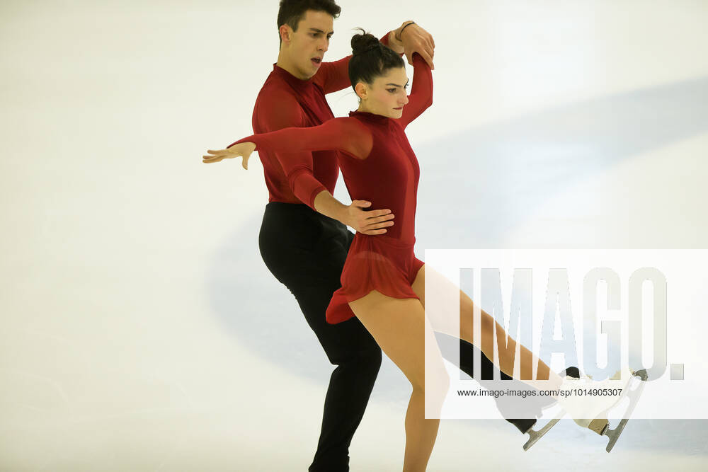 Irma CALDARA Riccardo MAGLIO (Ita), pairs short program during 2022 ISU Challenger Series Figure skating, Eiskunstlauf Ice Sports in Bergamo, Italy, September 17 2022