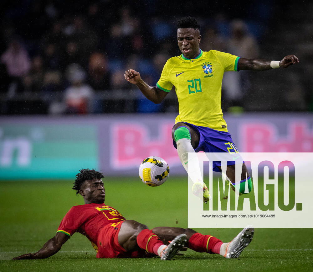 Brazil x Gana Vini Jr in action during Brazil vs Gana at the Stade Ocà an in Le Havre today September 23, 2022.