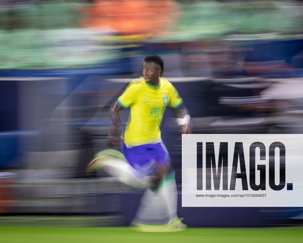 Brazil x Gana Vini Jr in action during Brazil vs Gana at the Stade OcÃ an in Le Havre today September 23, 2022.
