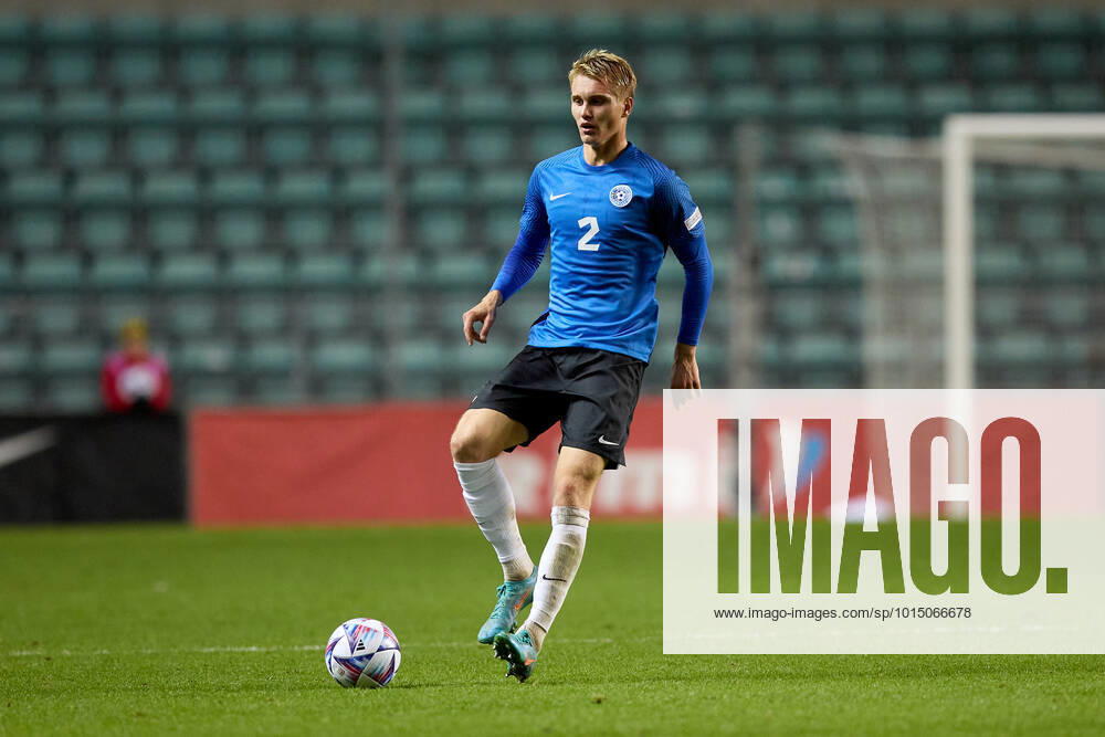 Estonia national soccer team player Henrik Pürg during the UEFA Nations League, League D, Group 2 qualification soccer match at the A. Le Coq Arena in Tallinn, Estonia on 23 September 2022 Photo Domenic Aquilina Estonia v Malta UNL_QUAL_22