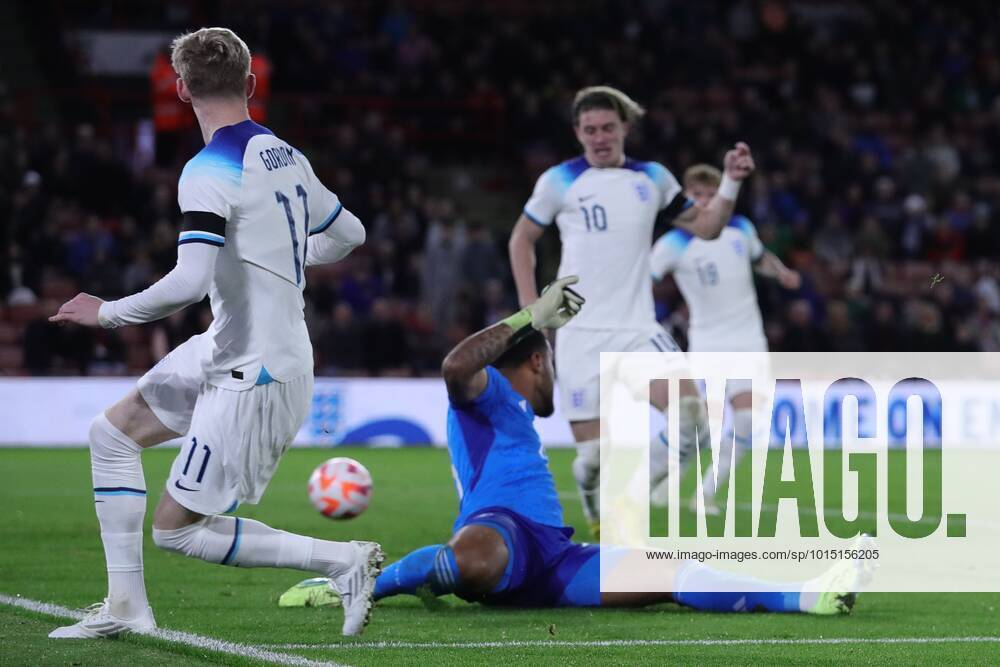 Mandatory Credit: Photo by Kieran Riley JMP Shutterstock (13424664k) Anthony Gordon of England U21, U 21 passes the ball to Conor Gallagher of England U21 who scores a goal to make it 2-1 England U21 v Germany U21, UK - 27 Sep 2022 Editorial use only England U21 v Germany U21, UK - 27 Sep 2022 Editorial use only
