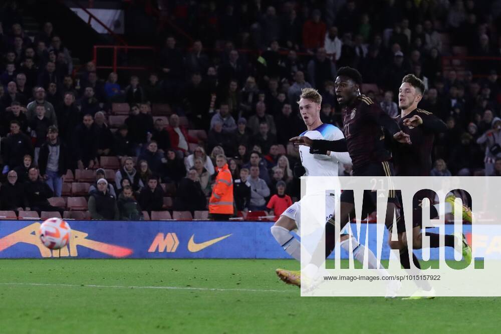 Mandatory Credit: Photo by Kieran Riley JMP Shutterstock (13424664n) Cole Palmer of England U21, U 21 scores a goal to make it 3-1 England U21 v Germany U21, UK - 27 Sep 2022 Editorial use only England U21 v Germany U21, UK - 27 Sep 2022 Editorial use only