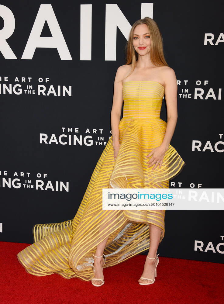 Amanda Seyfried arriving at the premiere of The Art of Racing in the Rain in Hollywood, California - Aug 1, 2019 - Hollywood Premiere of The Art of Racing in the Rain, Hollywood California United States El Capitan Theatre