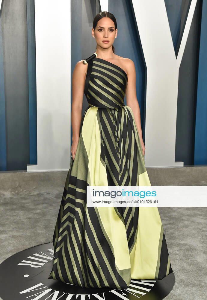Adria Arjona arriving at the Vanity Fair Oscar Party in Beverly Hills, California - Feb 9, 2020 - Vanity Fair Oscar Party 2020, Beverly Hills California United States Wallis Annenberg Center for the