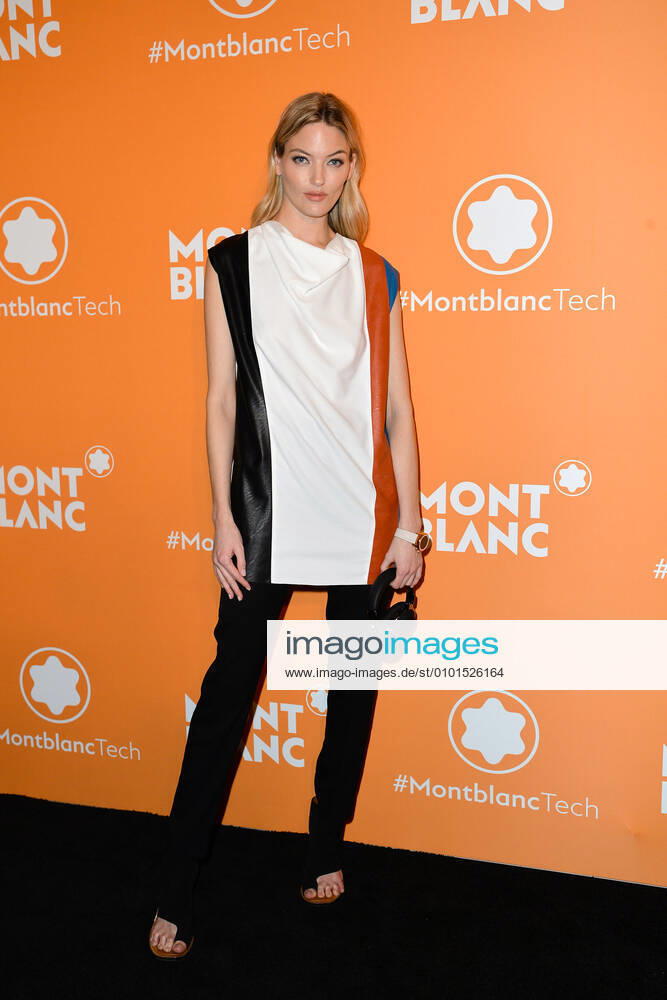 Model Martha Hunt arriving at the Montblanc Smart Headphones Launch Party in New York City - March 10, 2020 - Montblanc Smart Headphones Launch Party 2020, New York City New York United States