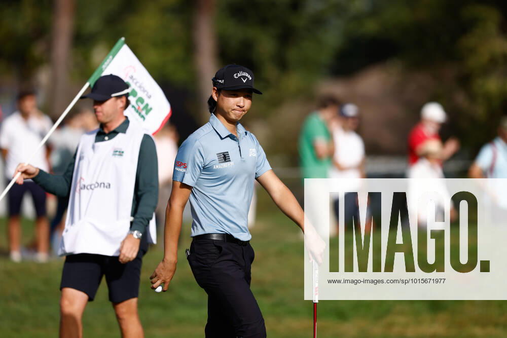 Min Woo Lee of Australia in action during the Acciona Open Espana 2022 celebrated at Club de Campo de Madrid on October 06, 2022, in Madrid, Spain. MADRID SPAIN - ZUMAa181 20221006_zaa_a181_010