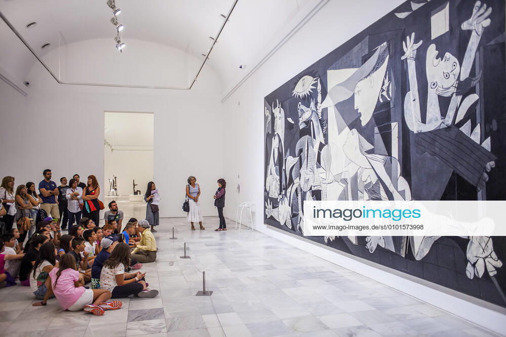 The Guernica painting by Picasso, Reina Sofia National Art Museum, Madrid, Spain. Madrid Madrid Spain