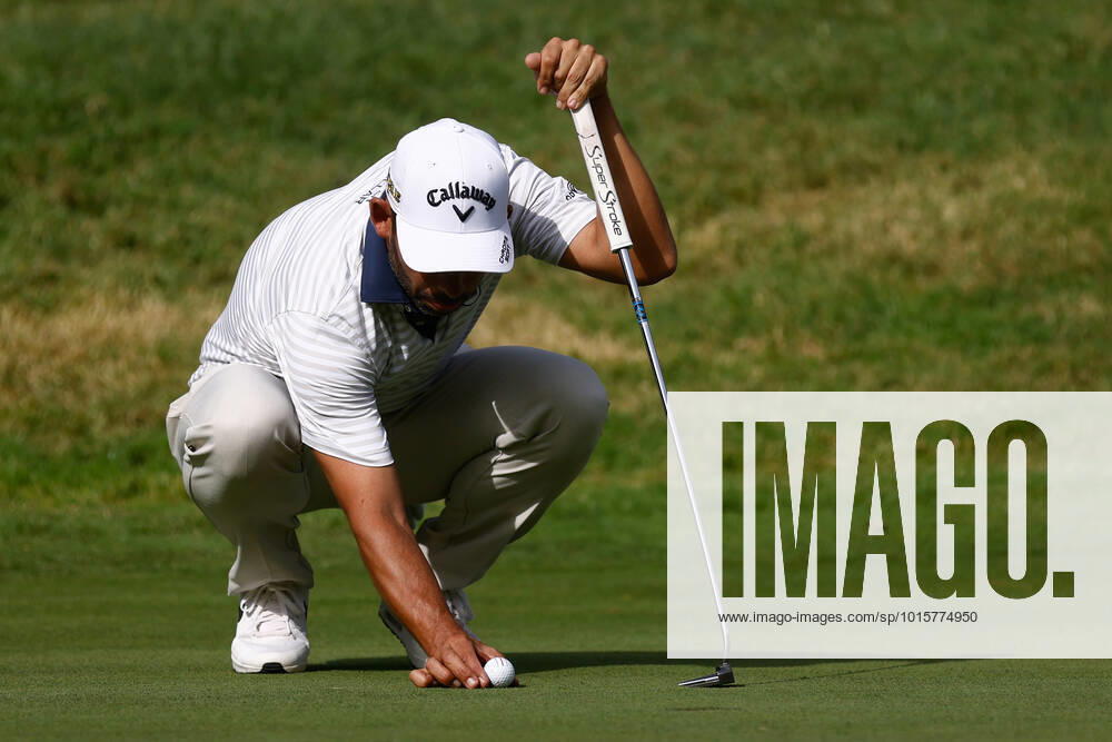 Pablo Larrazabal of Spain in action during the Acciona Open Espana 2022, Round 2, celebrated at Club de Campo de Madrid on October 07, 2022, in Madrid, Spain. MADRID SPAIN - ZUMAa181 20221008_zaa_a181_009