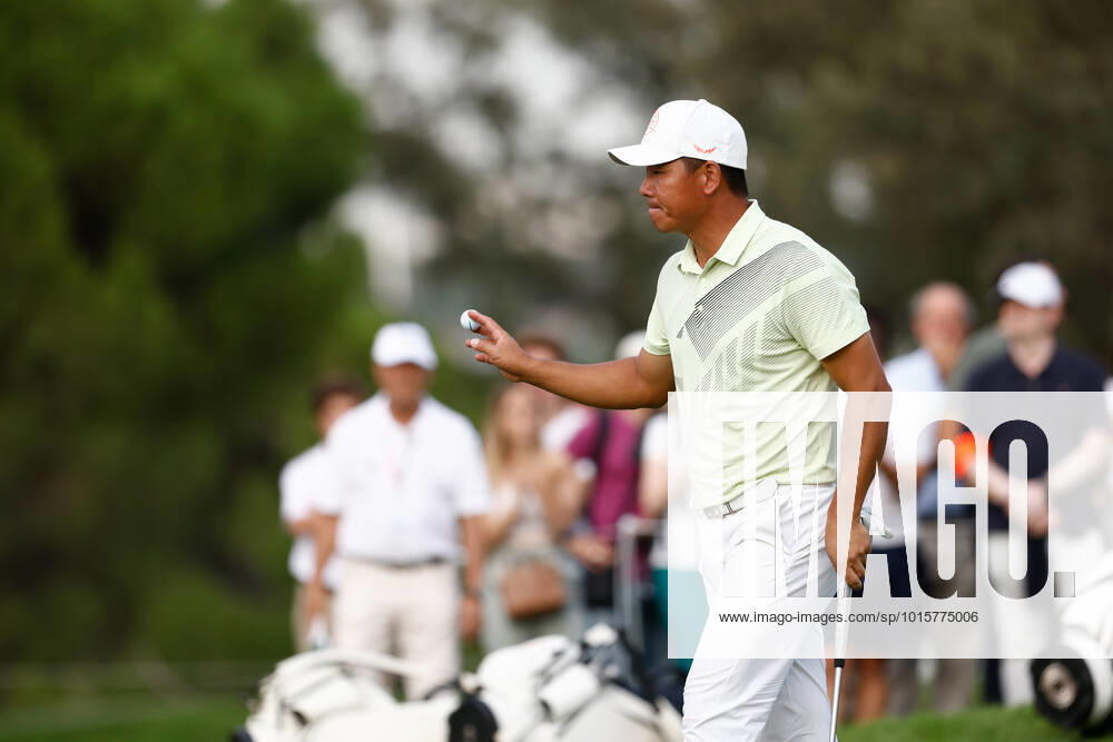 Ashun Wu of China in action during the Acciona Open Espana 2022, Round 2, celebrated at Club de Campo de Madrid on October 07, 2022, in Madrid, Spain. MADRID SPAIN - ZUMAa181 20221008_zaa_a181_021