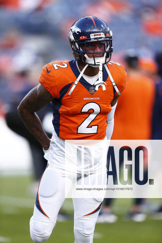 DENVER, CO - OCTOBER 06: Denver Broncos Cornerback Pat Surtain (2) during an NFL, American Football Herren, USA game between the Indianapolis Colts and the Denver Broncos on October 06, 2022 at Empower Field at Mile High in Denver CO. (Photo by Jeffrey Brown Icon Sportswire) NFL: OCT 06 Colts at Broncos Icon100622058