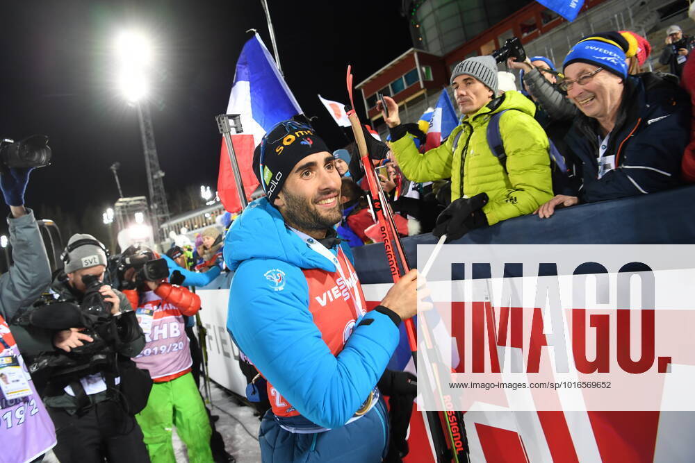 ÖSTERSUND 20191204 Martin Fourcade France won the mens distance race 20 km in the World Cup at the Östersund Ski Stadium Photo Fredrik Sandberg TT code 10080 ÖSTERSUND SWEDEN