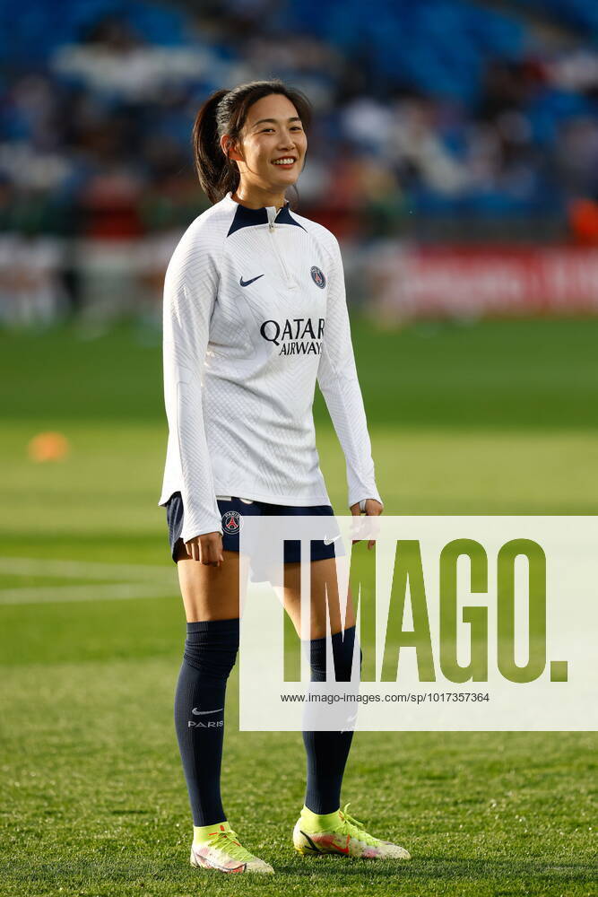 Lina Yang of PSG warms up during the UEFA Womenâ€⠢s Champions League, Group A, football match played between Real Madrid and Paris Saint-Germain at Alfredo Di Stefano stadium on October 26, 2022, in Valdebebas, Madrid, Spain. VALDEBEBAS SPAIN - ZUMAa181 20221026_zaa_a181_011