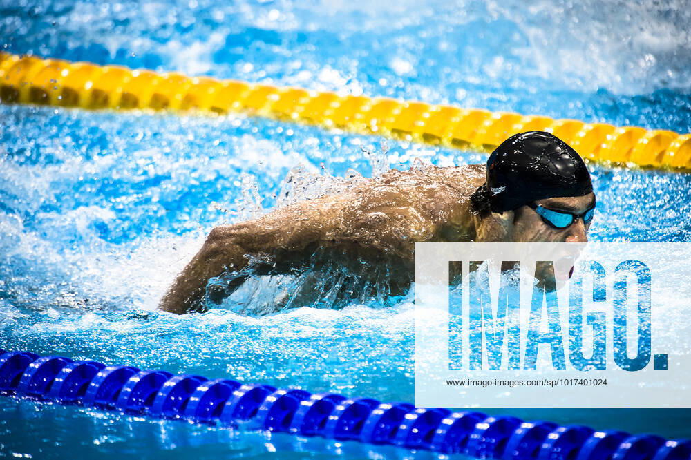 Michael Phelps in Men s 200 Meter Butterfly Semi Final at the London Olympics. Michael Phelps of the United States competing in the Semi Final of the Men s 200 Meter Butterfly during the Olympic Swimming Competition at the London Olympics in 2012. London United Kingdom