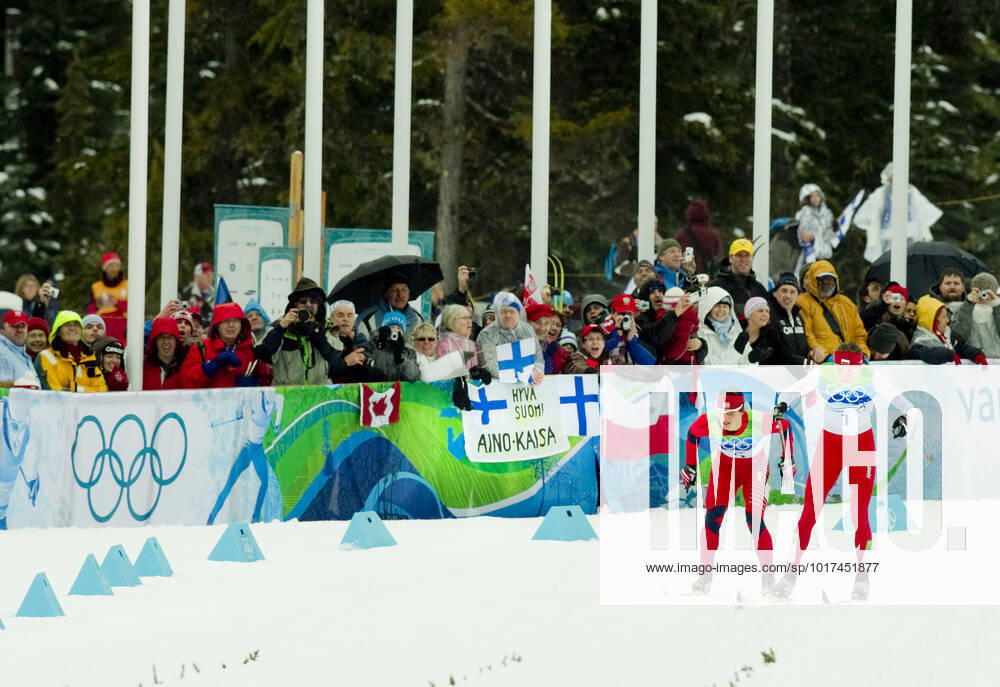 VANCOUVER, WHISTLER, CANADA 20100227 Marit Bjorgen took silver and Justyna Kowalczyk gold medal in 30 km cross country during the Olympics in Vancouver 2010 in Canada on Saturday VANCOUVER, WHISTLER CANADA