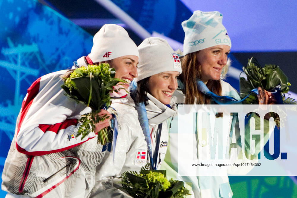 VANCOUVER, WHISTLER, CANADA 20100218 Marit Bjorgen won Olympic gold in cross country sprint in Whistler Olympic Park during the Olympics in Vancouver on Wednesday Justinya Kowalczyk took silver and Petra Majdic took the bronze VANCOUVER, WHISTLER CANADA
