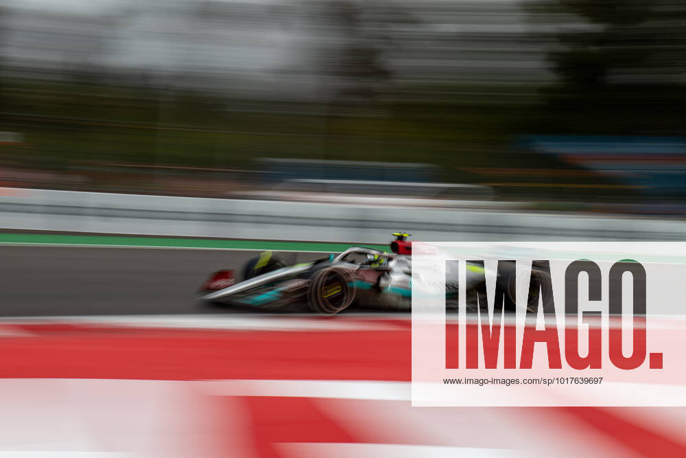 MEXICO CITY, MEXICO: Lewis Hamilton, racing for the Mercedes AMG team during the 2022 Formula 1 Mexico City Grand Prix at the Autodromo Hermanos Rodriguez in Mexico City, Mexico.