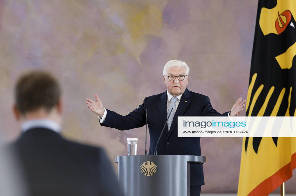 German President Frank Walter Steinmeier, recorded during a discussion on vocational training in times of the Corona Pandemic in Berlin 23 06 2020 Berlin Germany