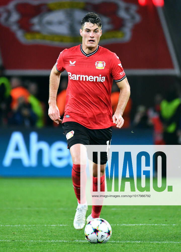 Football, Champions League, Germany, Men, Season 2022 2023, Matchday 6, BayArena Leverkusen, Bayer Leverkusen, LEV black Club Brugge white 0 0 Patrik Schick LEV action, single image, crop DFB DFL REGULATIONS PROHIBIT ANY USE OF PHOTOGRAPHS AS IMAGE SEQUENCES AND OR QUASI VIDEO