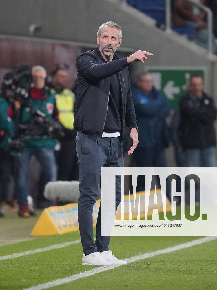 GER, 1 FBL, TSG 1899 Hoffenheim vs RB Leipzig 05 11 2022, PreZero Arena, Sinsheim, GER, 1 FBL, TSG 1899 Hoffenheim vs RB Leipzig , DFL regulations prohibit any use of photographs as image sequences and or quasi video in picture coach Marco Rose Leipzig nordphotoxGmbHx xBratic nph00250