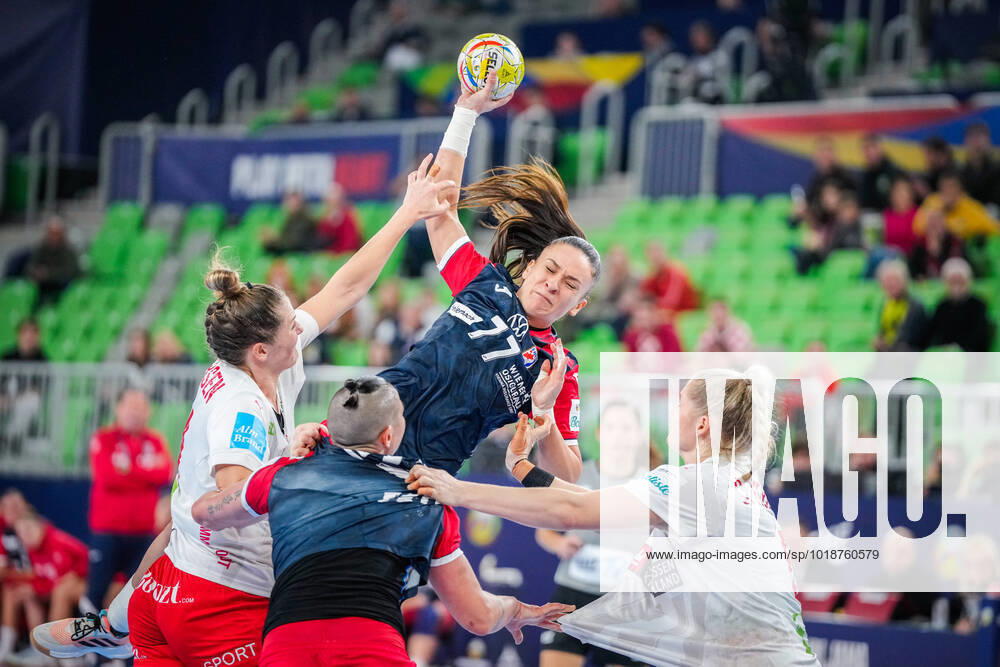 Handball EC Slovenia 2022 Croatia Denmark Ljubljana , Slovenia 20221112 Croatias Valentina Blazevic during the EC match in the main round between Croatia and Denmark in the Sto?ice Arena Photo Beate Oma Dahle NTB Ljubljana Slovenia RESTRICTED USE FOR BETTING COMPANIES