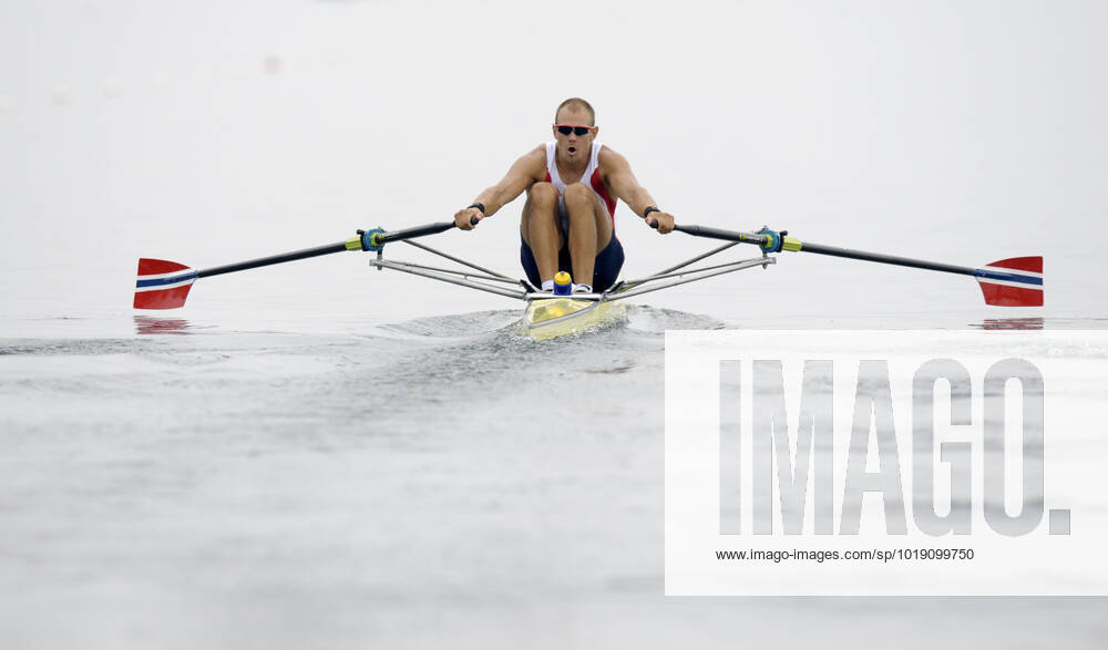 BEIJING 20080811 Rowing, men s single sculls Olaf Tufte, Norway, made it to the semi final BEIJING CHINA