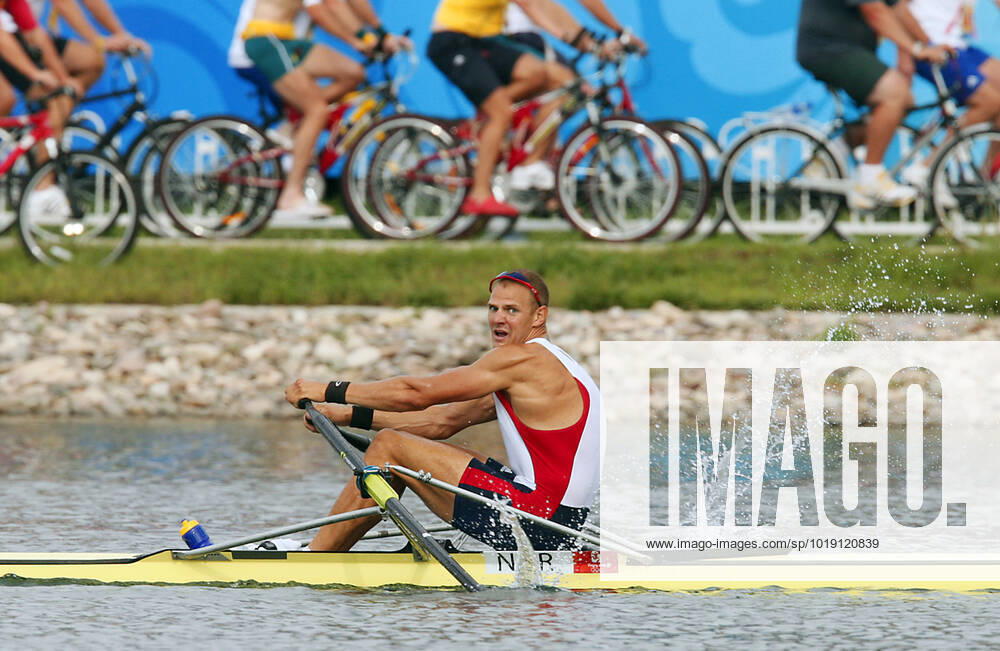 BEIJING, CHINA 20080816 Olaf Tufte of Norway took the gold medal in the men s single sculls rowing competion during the Beijing 2008 Olympic Games at Shunyi Olympic Rowing Park, saturday August 16th, 2008 BEIJING CHINA PICTURES