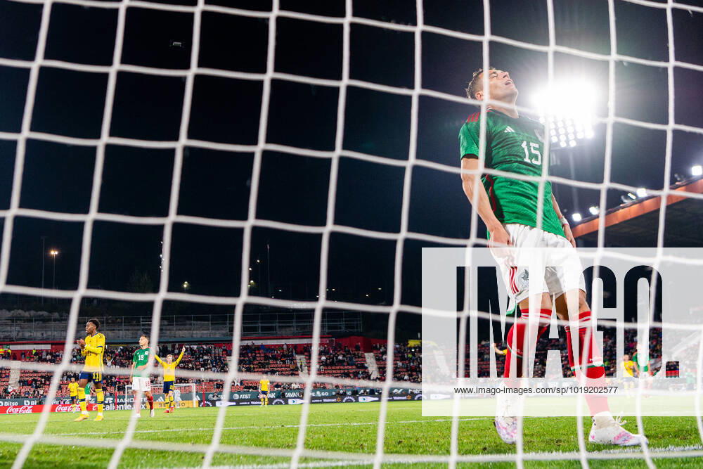 Hector Moreno of Mexico looks dejected after the 0 1 goal during the international friendly football match between Mexico and Sweden on November 16, 2022 in Girona Photo Ludvig Thunman BILDBYRAN code LT LT0441 football football soccer football training international friendly Mexico Sweden Sweden Sweden a bbeng depp,