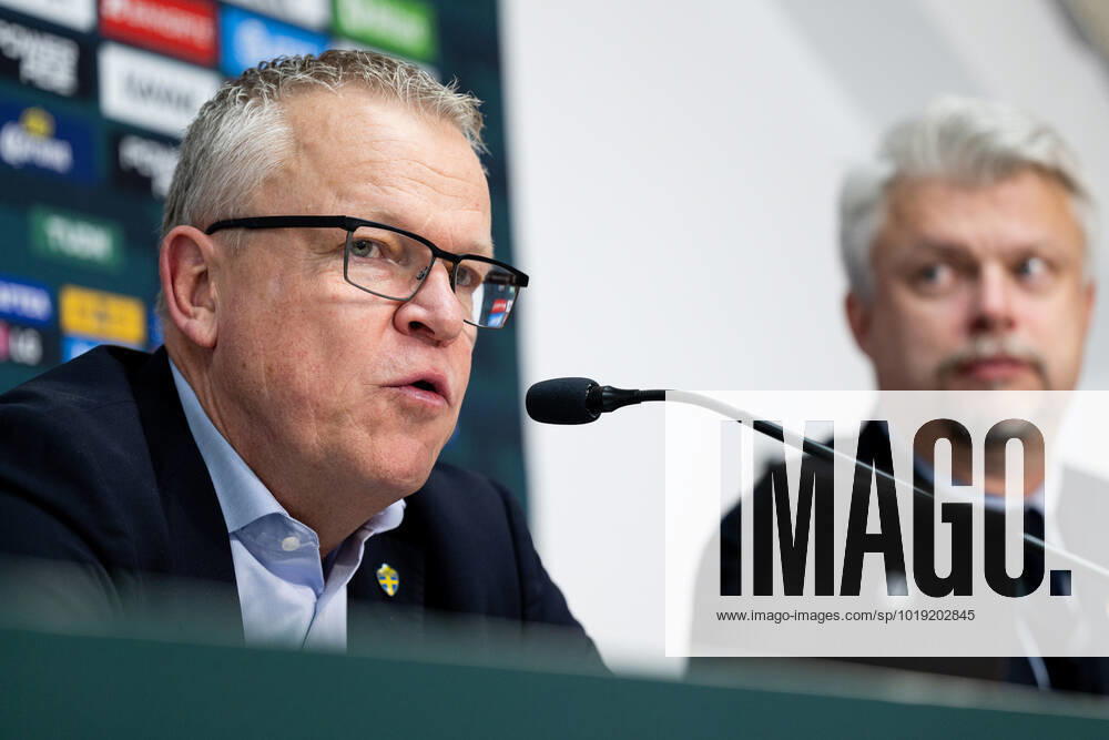 Head coach Janne Andersson of Sweden during a press conference after the international friendly football match between Mexico and Sweden on November 16, 2022 in Girona Photo Ludvig Thunman BILDBYRAN code LT LT0441 fotbol football soccer fotball tränningslandskamp international friendly mexico sweden sweden sweden a bbeng,
