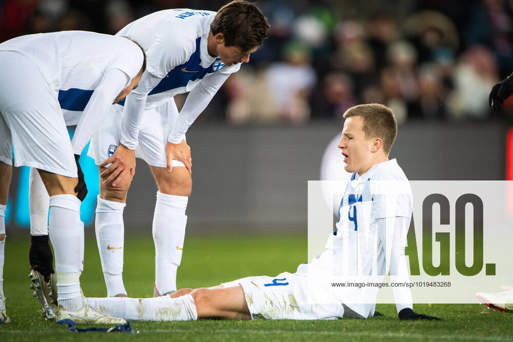 Norway v Finland, football friendly, Oslo, Norway Oslo, Norway. 20th, November 2022. Robert Ivanov (4) of Finland seen during the football friendly match between Norway and Finland at Ullevaal Stadion in Oslo. Oslo Norway