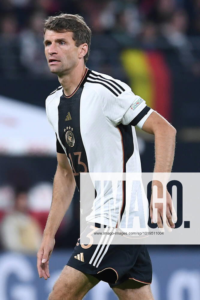 Soccer UEFA Nations League Germany Hungary on 23 09 2022 at Red Bull Arena in Leipzig Thomas Müller Germany DFB regulations prohibit any use of photographs as image sequences and or quasi video xRx