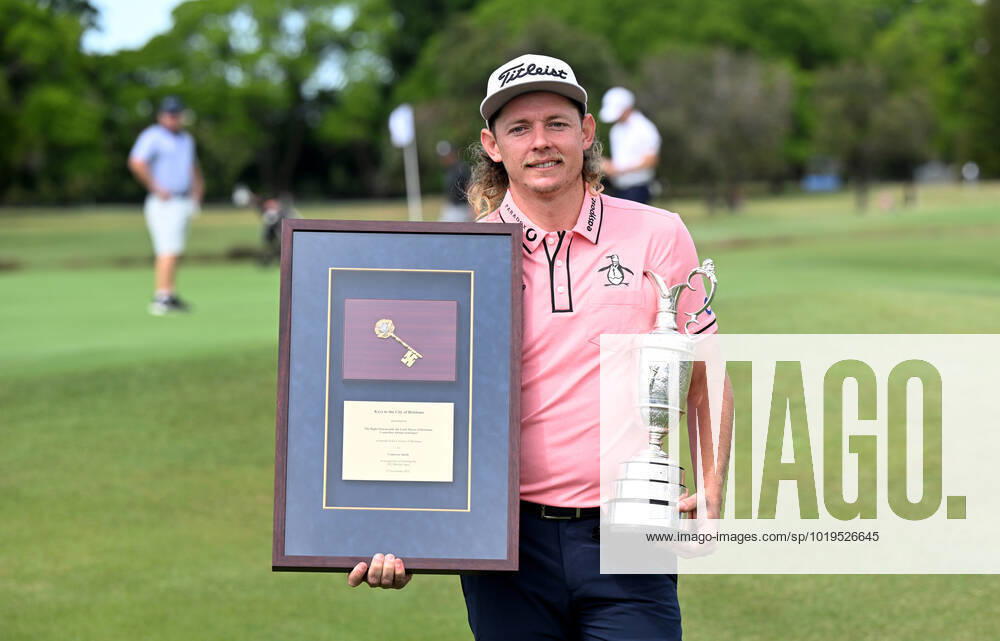PGA, Golf Herren CHAMPIONSHIP PRESSERS, Cameron Smith is seen with the Keys to the city of Brisbane and the British Open trophy ahead of the 2022 Australian PGA Championship, at Royal Queensland Golf Club in Brisbane, Tuesday, November 22, 2022. ( NO ARCHIVING, , NO USE IN BOOKS WITHOUT CONSENT BRISBANE QUEENSLAND AUSTRALIA