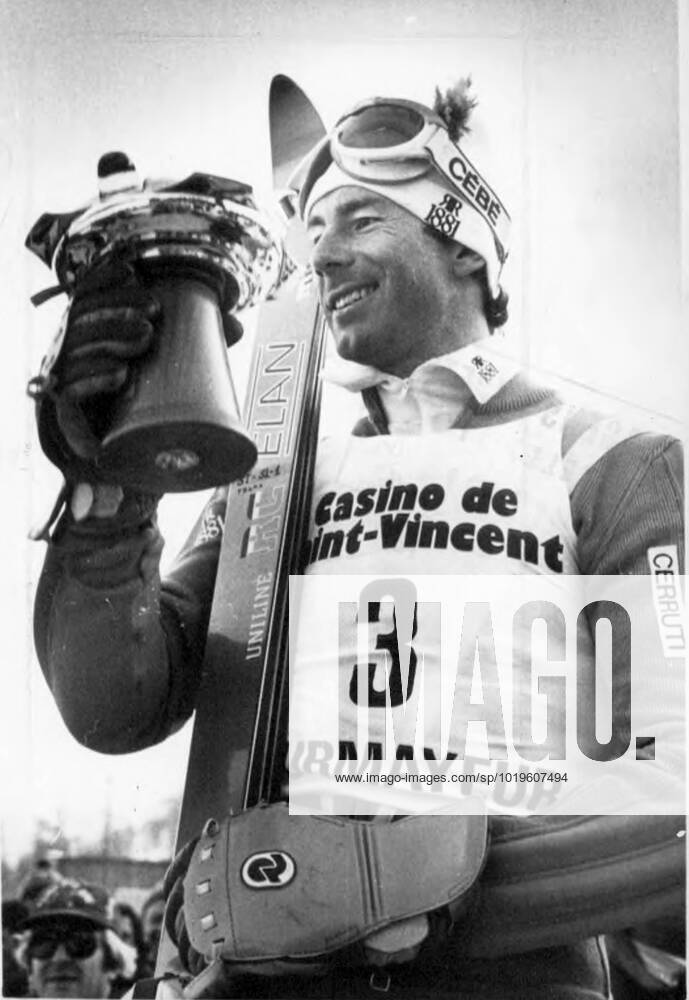 Courmayeur 1983 12 14 Ingemar Stenmark happy again after victory in Courmayeur Courmayeur Italy