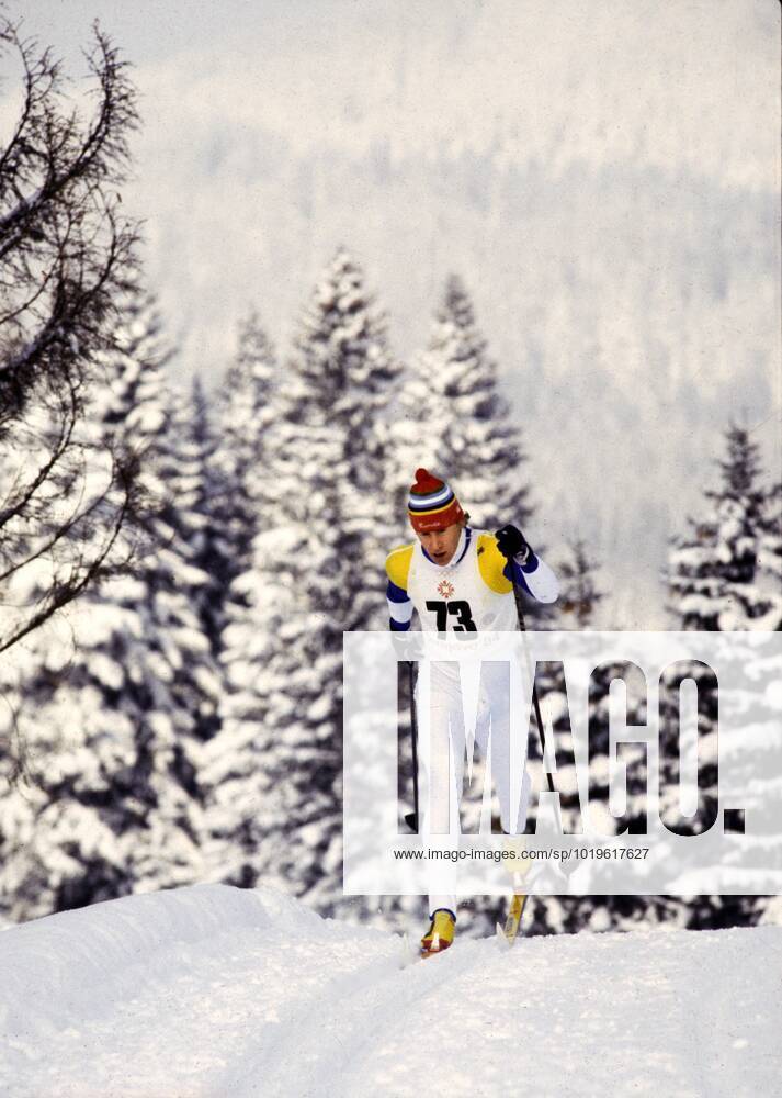 ARCHIVE 1984 02 13 Swedish cross-country skier Gunde Svan in action on his way to the gold medal in the 15 KM ski race at the Olympic Winter Games in Sarajevo, Yugoslavia, 13th February 1984 Sarajevo Yugoslavia