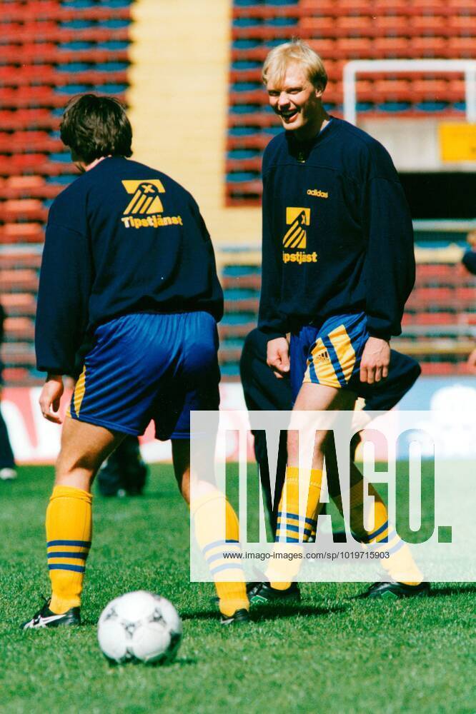 Klas Ingesson, football player Sweden national team, training action 1994 04 28 c KJELLERAS PETER Aftonbladet IBL Bildbyra EXPRESSEN OUT AFTONBLADET 4586 Sweden football