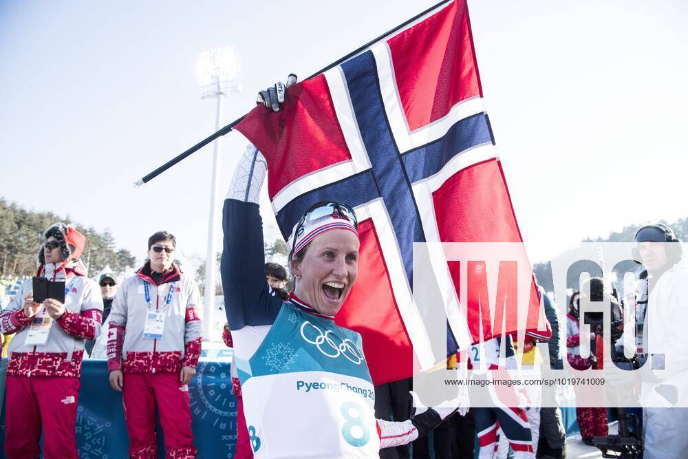 Marit Björgen, Norway, took gold at the 2018 Winter Olympics in Pyeongchang, South Korea Tremilen, längskidor 2018 02 25 c ORRE PONTUS Aftonbladet IBL Bildbyra EXPRESSEN OUT AFTONBLADET 85527 Stockholm Sweden ski