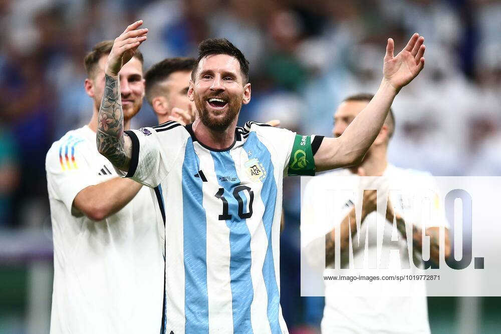 Mandatory Credit: Photo by Michael Zemanek Shutterstock (13634795cn) Lionel Messi of Argentina at full time Argentina v Mexico, FIFA World Cup, WM, Weltmeisterschaft, Fussball 2022, Group C, Football, Lusail Stadium, Al Daayen, Qatar - 26 Nov 2022 Editorial Use Only Argentina v Mexico, FIFA World Cup 2022, Group C, Football, Lusail Stadium, Al Daayen, Qatar - 26 Nov 2022 Editorial Use Only