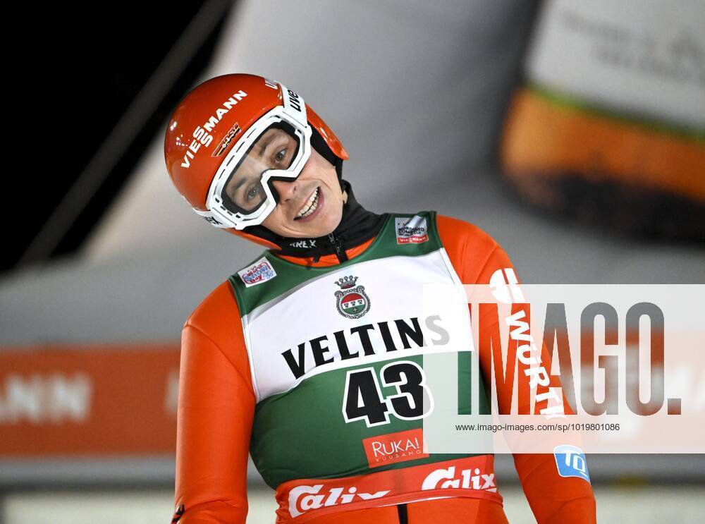 Eric Frenzel of Germany after his jump during the Nordic Combined Ski jumping, Skispringen, Ski, nordisch HS 142 competition at the FIS World Cup Ruka Nordic Opening event in Kuusamo, Finland, on November 27, 2022. Kuusamo Finland LKFTJK20221127170103QTUG