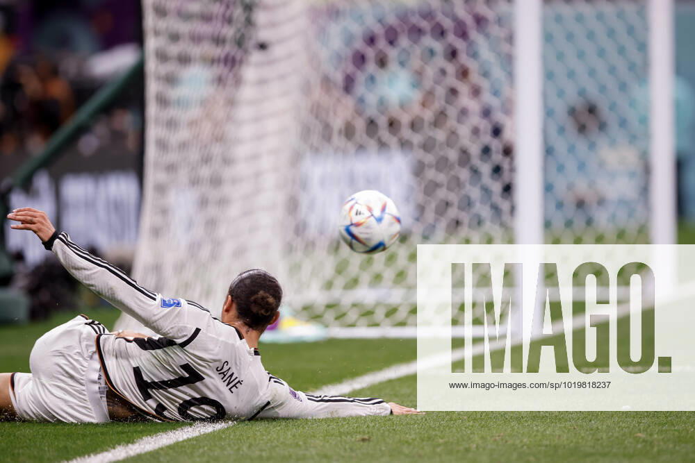 Spain vs germany AL-KHOR, AK - 27.11.2022: SPAIN VS GERMANY - SANE Leroy of Germany during a match between Spain and Germany, valid for the group stage of the World Cup, held at Al Bayt Stadium in Al-Khor, Qatar. (Photo: Marcelo Machado de Melo Fotoarena) x2300473x MarceloxMachadoxdexMelo