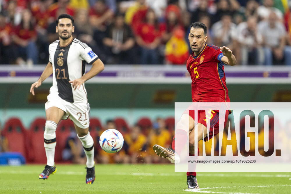 Spain vs germany AL-KHOR, AK - 27.11.2022: SPAIN VS GERMANY - Sergio Busquets of Spain during the match between Spain and Germany, valid for the group stage of the World Cup, held at Al Bayt Stadium in Al-Khor, Qatar. (Photo: Richard Callis Fotoarena) x2300478x RichardxCallis