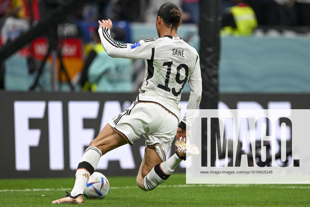 Spain vs germany AL-KHOR, AK - 27.11.2022: SPAIN VS GERMANY - Leroy Sané of Germany during a match between Spain and Germany, valid for the group stage of the World Cup, held at Al Bayt Stadium in Al-Khor, Qatar. (Photo: Richard Callis Fotoarena) x2300490x RichardxCallis