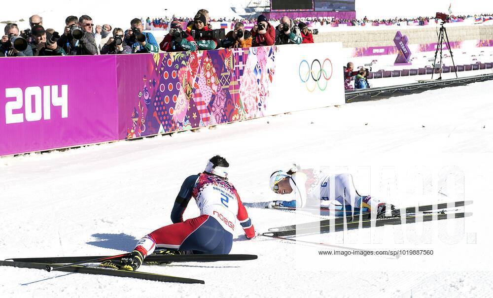 Sochi Olympics 2014 Charlotte Kalla took silver in Skiathlon, Marit Björgen, Norway, took gold 2014 02 08 c ORRE PONTUS Aftonbladet IBL Bildbyra EXPRESSEN OUT AFTONBLADET 85527 sochibest skis