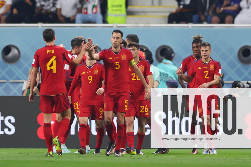 Spain team group, Mannschaftsbild, Totale (ESP), DECEMBER 1, 2022 - Football Soccer : FIFA World Cup, WM, Weltmeisterschaft, Fussball Qatar 2022 Group E match between Japan - Spain at Khalifa International Stadium in Al Rayyan, Qatar. (205265856)