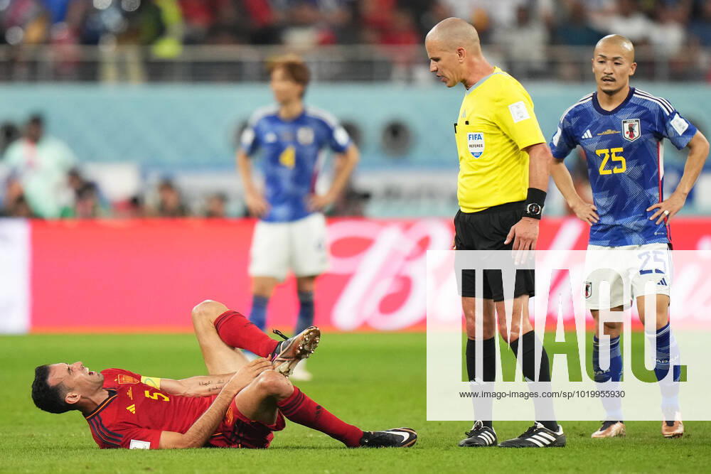 QAT: Japan and Spain. FIFA World Cup, WM, Weltmeisterschaft, Fussball Qatar 2022 Sergio Busquets of Spain during the FIFA World Cup Qatar 2022 match, Group E, between Japan and Spain played at Khalifa International Stadium on Dec 01, 2022 in Doha, Qatar.