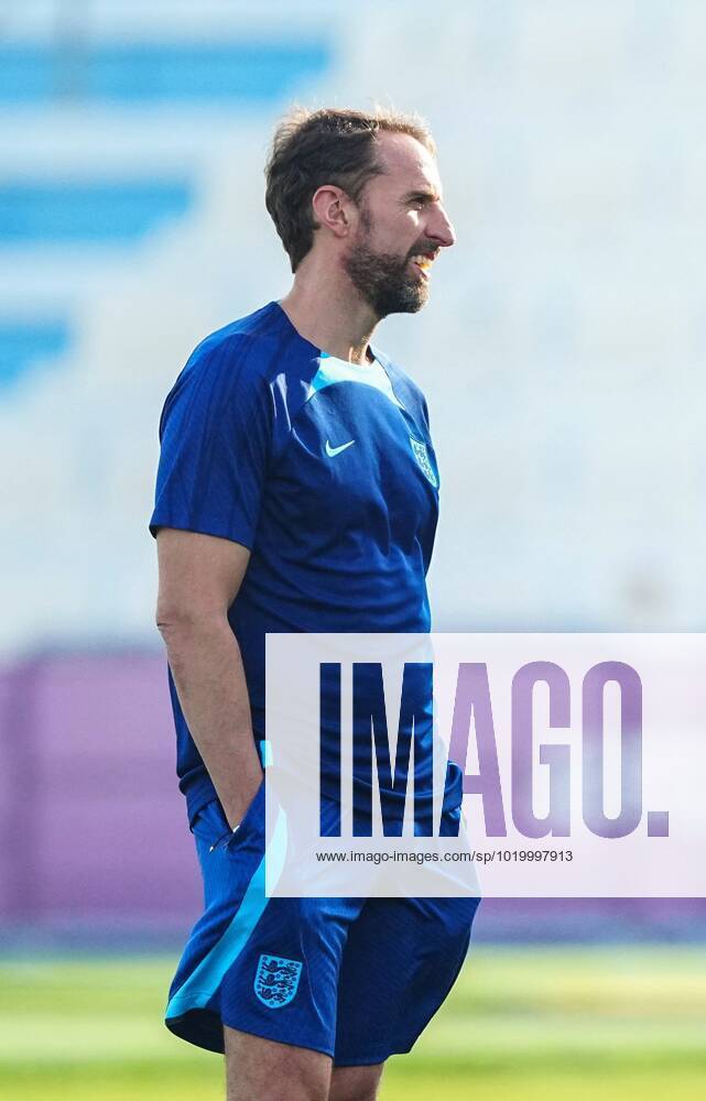 Mandatory Credit: Photo by Javier Garcia Shutterstock (13646877c) Gareth Southgate manager of England England Training, FIFA World Cup, WM, Weltmeisterschaft, Fussball 2022, Football, Al Wakrah Sports Complex, Al Wakrah, Qatar - 03 Dec 2022 Editorial Use Only England Training, FIFA World Cup 2022, Football, Al Wakrah Sports Complex, Al Wakrah, Qatar - 03 Dec 2022 Editorial Use Only