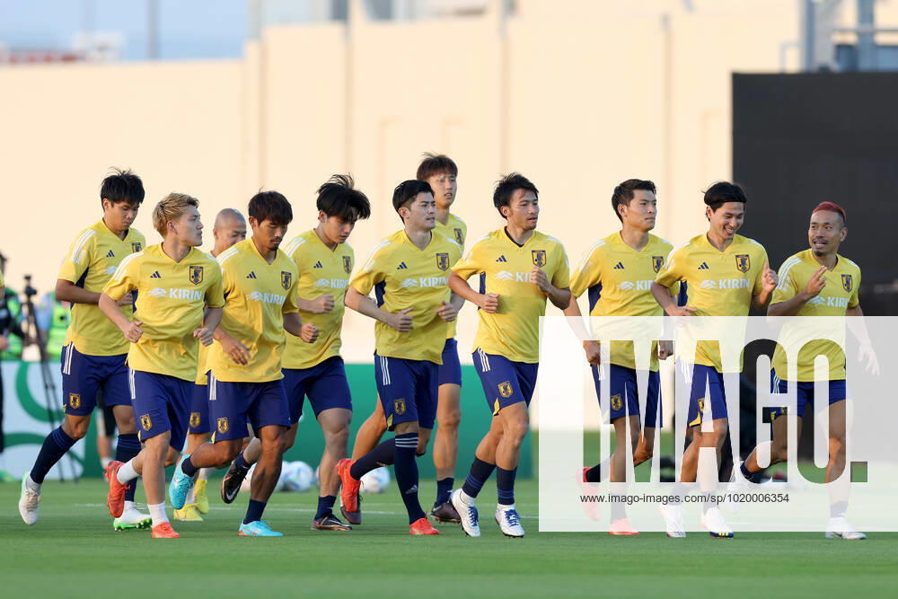 Japan Training Session - FIFA World Cup, WM, Weltmeisterschaft, Fussball Qatar 2022 Players of Japan during Japan training session at Al Sadd SC training center in Doha, Qatar on December 03, 2022. IgorxKralj PIXSELL