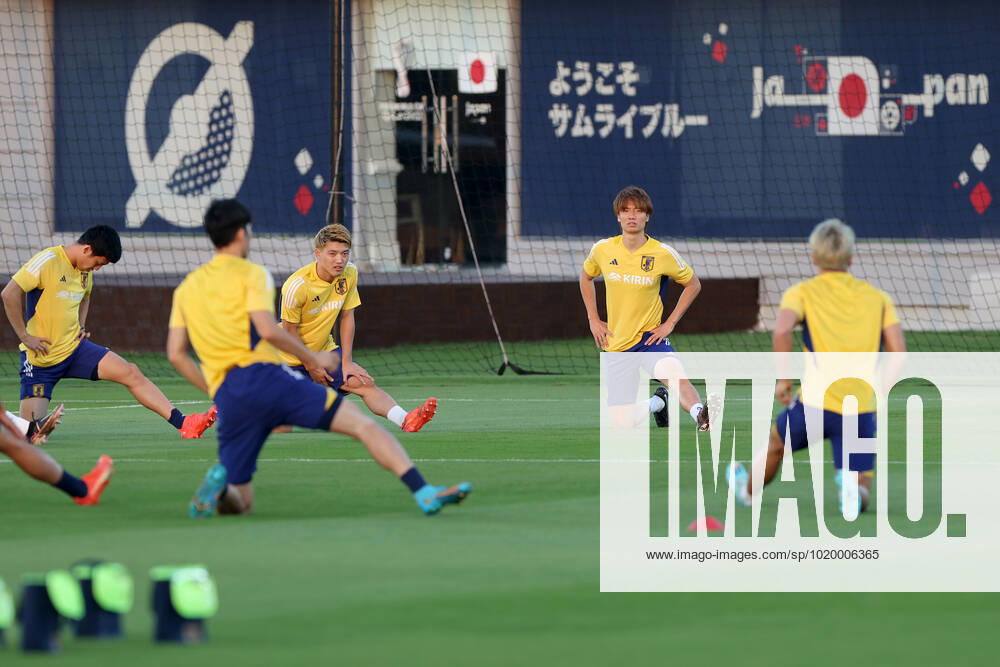 Japan Training Session - FIFA World Cup, WM, Weltmeisterschaft, Fussball Qatar 2022 Players of Japan during Japan training session at Al Sadd SC training center in Doha, Qatar on December 03, 2022. IgorxKralj PIXSELL